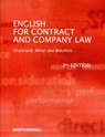 English for Contract & Company Law - Marcella Chartrand ; Catherine Millar ; Edward Wiltshire - 9781847034465