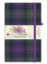 Waverley Heather Large Tartan Notebook (plain/lined alternately.hardback, 210x130mm) - Waverley Scotland - 9781849346085