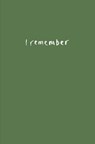 I Remember - Alec Finlay - 9781910416242