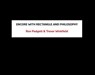 Encore With Rectangle and Philosophy - PADGETT,  Ron - 9781950055029