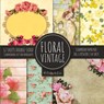 Vintage Floral Scrapbook Paper Pad 8x8 Scrapbooking Kit for Papercrafts, Cardmaking, DIY Crafts, Flower Background, Vintage Design - Craft as Ever - 9781951373238