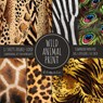 Wild Animal Print Scrapbook Paper Pad 8x8 Scrapbooking Kit for Papercrafts, Cardmaking, Printmaking, DIY Crafts, Nature Themed, Designs, Borders, Backgrounds, Patterns - Crafty as Ever - 9781951373542