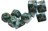 Thracian Smokey Sacrifice Dice - Traditional 9-set - Goodman Staff - 9781964581064