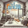 My Tiny House Autumn Coloring Book for Adults 2 - Monsoon Publising - 9781965017418
