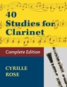 40 Studies for Clarinet (Book 1, Book 2) - Cyrille Rose - 9781974899524