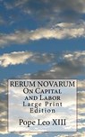 RERUM NOVARUM On Capital and Labor: Large Print Edition - Pope Leo XIII - 9781976390869