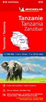 Tanzania & Zanzibar - Michelin National Map 810 -  - 9782067242586