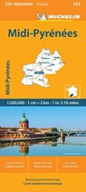 Midi-Pyrenees - Michelin Regional Map 525 -  - 9782067258808