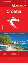 Croatia - Michelin National Map 757 -  - 9782067259645