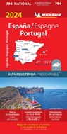 Michelin Wegenkaart 794 Spanje & Portugal 2024 Scheurvast -  - 9782067262799