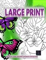 Adult coloring books LARGE print, Coloring for adults, Butterflies and flowers coloring book - Happy Arts Coloring - 9782206554808