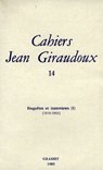 Cahiers numéro 14 - Jean Giraudoux - 9782246787747