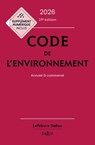 Code de l'environnement 2026 29ed - Annoté et commenté - Edith Dejean ; Chantal Cans ; Jessica Makowiak ; Simon Jolivet - 9782247246724