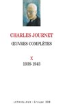 Oeuvres complètes volume X - Charles Journet - 9782249625190