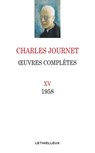 Oeuvres complètes, volume XV - Charles Journet - 9782249625503