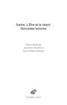 Sartre. l'Etre Et Le Neant: Nouvelles Lectures - Jean-Marc Mouillie - 9782251445359