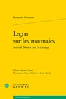 Lecon Sur Les Monnaies - Bernardo Davanzati - 9782406097426