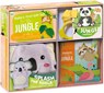 Jungle Fun Baby Gift Set: Soft Books for Toddlers 1-3, Waterproof Bath Book, Stroller Book, Wash Mitt - Great Newborn Gift - Crackboom! Books - 9782898025921