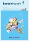 Sprachfreunde 4. Schuljahr - Ausgabe Süd (Sachsen, Sachsen-Anhalt, Thüringen) - Arbeitsheft in Schulausgangsschrift - Katrin Junghänel ; Susanne Kelch ; Andrea Knöfler - 9783060836604
