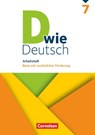 D wie Deutsch 7. Schuljahr - Arbeitsheft mit Lösungen - Ulrich Deters ; Isabel Tebarth ; Barbara Wohlrab ; Sven Grünes - 9783062000263