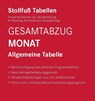 Tabelle, Gesamtabzug 2025 Monat Sonderausgabe August -  - 9783083436256