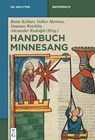 Handbuch Minnesang - Beate Kellner ; Susanne Reichlin ; Alexander Rudolph - 9783110351811