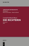Die Richterin - Conrad Ferdinand Meyer ;  Thomas Sprecher ;  Walter Zimorski - 9783110996302