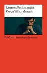 Ce qu'il faut de nuit - Laurent Petitmangin - 9783150145104