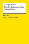 Die Großstädte und das Geistesleben - Georg Simmel - 9783150147412