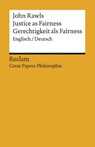Justice as Fairness / Gerechtigkeit als Fairness - John Rawls - 9783150195864