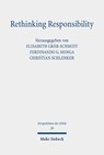 Rethinking Responsibility - Elisabeth Gräb-Schmidt ; Ferdinando G. Menga ; Christian Schlenker - 9783161615979