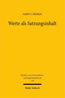 Werte als Satzungsinhalt - Samy G. Sharaf - 9783162001238
