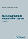 Gemeindeordnung Baden-Württemberg - Konrad Freiherr Von Rotberg - 9783170465091