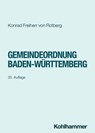 Gemeindeordnung Baden-Württemberg - Konrad Freiherr von Rotberg - 9783170465114