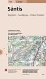 Swisstopo 1 : 25 000 Säntis -  - 9783302011158