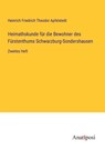 Heimathskunde für die Bewohner des Fürstenthums Schwarzburg-Sondershausen - Heinrich Friedrich Theodor Apfelstedt - 9783382020088