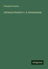 Jettatura Deutsch v. A. Kretzschmar - Théophile Gautier - 9783388467955