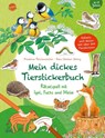 Mein dickes Tierstickerbuch. Rätselspaß mit Igel, Fuchs und Meise - Friederun Reichenstetter - 9783401716800