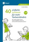 40 einfache Lesetexte für mehr Textverständnis 5-6 - Annette Weber - 9783403085485