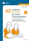40 einfache Lesetexte für mehr Textverständnis 7-8 - Annette Weber - 9783403087939