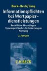 Informationspflichten bei Wertpapierdienstleistungen -  - 9783406679933