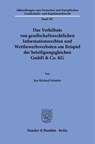 Das Verhältnis von gesellschaftsrechtlichen Informationsrechten und Wettbewerbsverboten am Beispiel der beteiligungsgleichen GmbH & Co. KG - Jan Michael Schmitz - 9783428191130