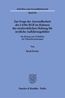 Zur Frage der Anwendbarkeit des § 630e BGB im Rahmen der strafrechtlichen Haftung für ärztliche Aufklärungsfehler - Sinah Becker - 9783428195275