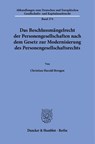 Das Beschlussmängelrecht der Personengesellschaften nach dem Gesetz zur Modernisierung des Personengesellschaftsrechts - Christian Harald Bresgen - 9783428195466