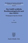 Das GmbH-rechtliche Beschlussmängelrecht nach dem MoPeG - Luca Lowsky - 9783428196036