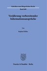 Verjährung vorbereitender Informationsansprüche - Raphael Hillus - 9783428196050