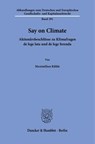 Say on Climate - Maximilian Kühle - 9783428197224