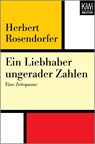 Ein Liebhaber ungerader Zahlen - Herbert Rosendorfer - 9783462402124