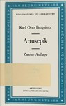 Artusepik - Karl Otto Brogsitter - 9783476100382
