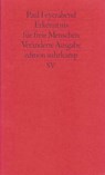 Erkenntnis für freie Menschen - Paul Feyerabend - 9783518110119
